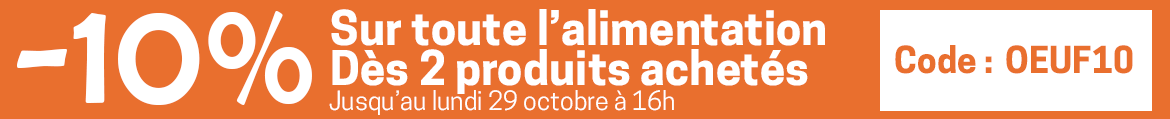 10% de remise dès 2 produits alimentaires achetés