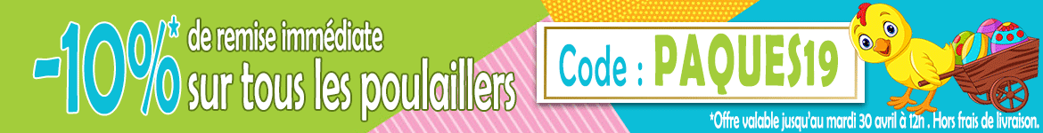Promo de Pâques : -10% sur tous les poulaillers